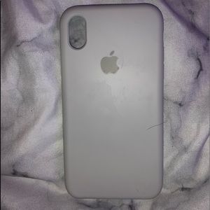 tan iphone xr silicone case